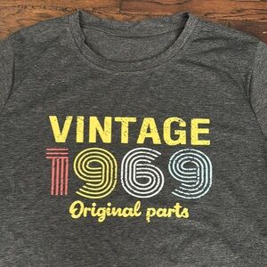 NEW Vintage 1969 Graphic T-Shirt - Gray